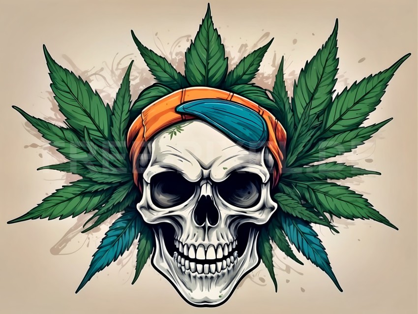Cannabis, Skull 01 1709201073