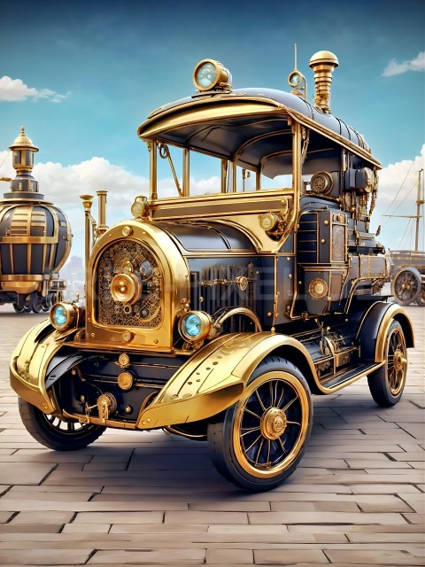 Steampunk, Automobile V1 04