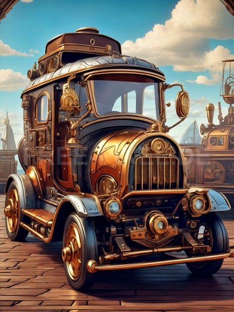 Steampunk, Automobile V1 07