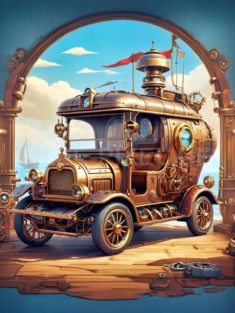 Steampunk, Automobile V1 03