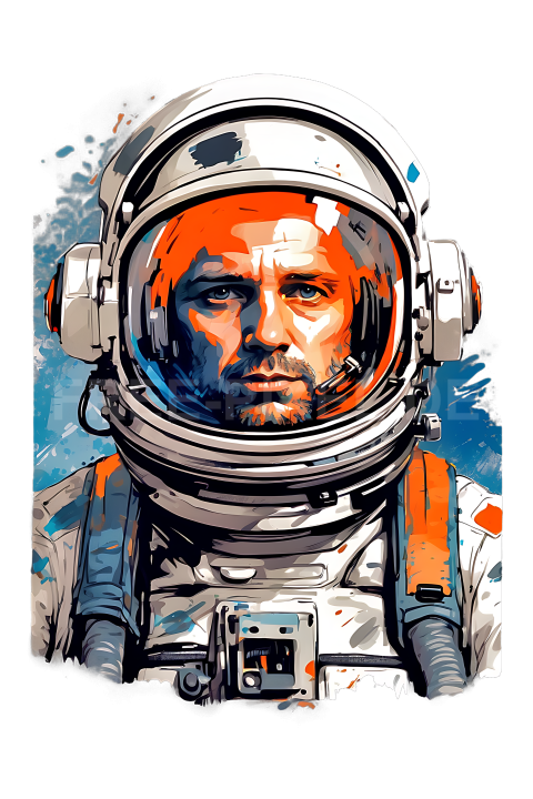 T Shirt Design, Astronaut 05 1712818687