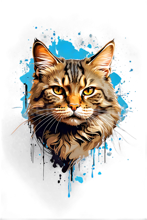 T Shirt Design, Katze, Cat 07 1713335918
