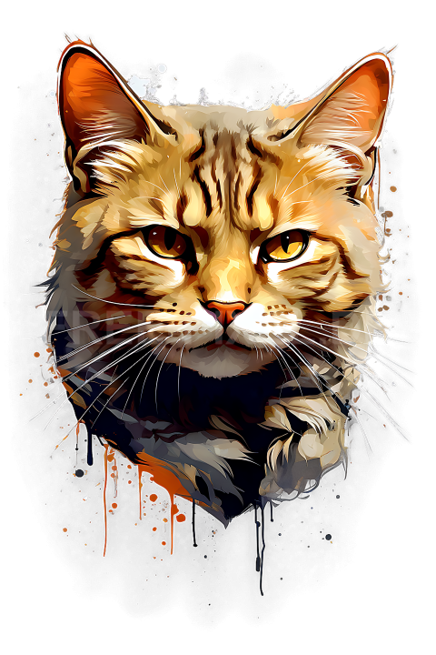 T Shirt Design, Katze, Cat 08 1713335918