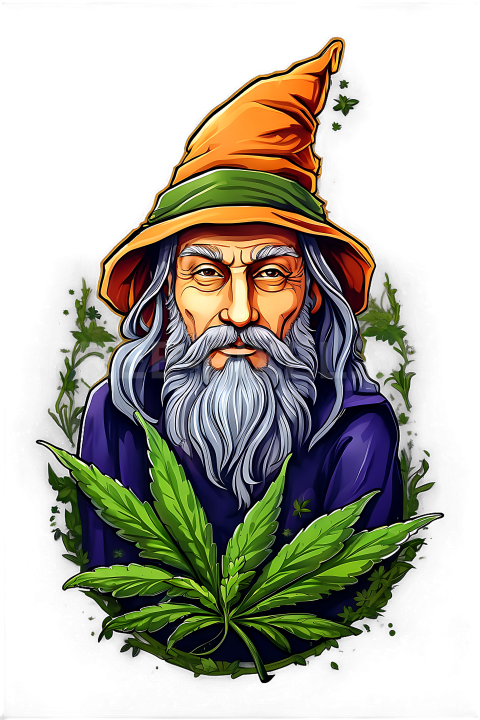 T Shirt Design, Cannabis, Zauberer 41 1713333339
