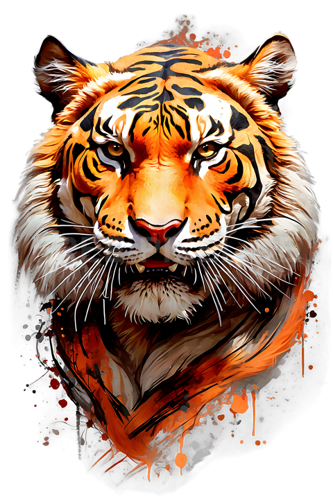 T Shirt Design, Tiger 03 1713426952