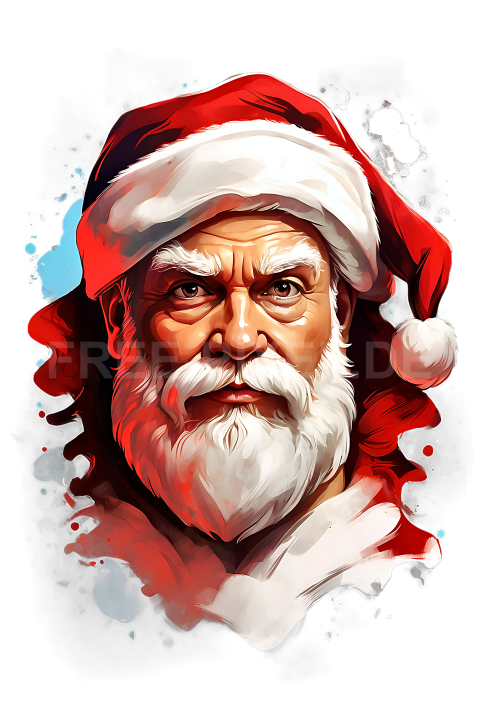 T Shirt Design, Weihnachtsmann, Santa Claus 04 1713597319